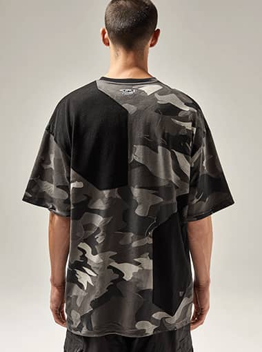 Custom Camouflage Patchwork T-